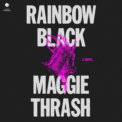 Rainbow Black – omslag til lydbogen af Maggie Thrash
