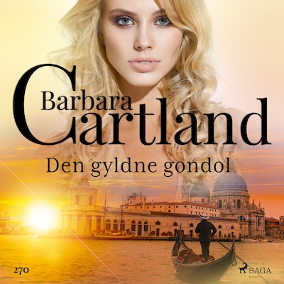 Den gyldne gondol – omslag til lydbogen af Barbara Cartland