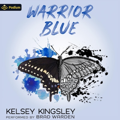 Warrior Blue – omslag til lydbogen af Kelsey Kingsley
