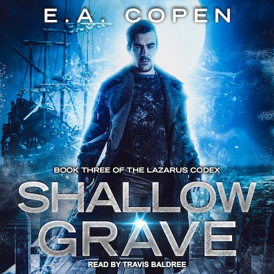 Shallow Grave – omslag til lydbogen af E.A. Copen