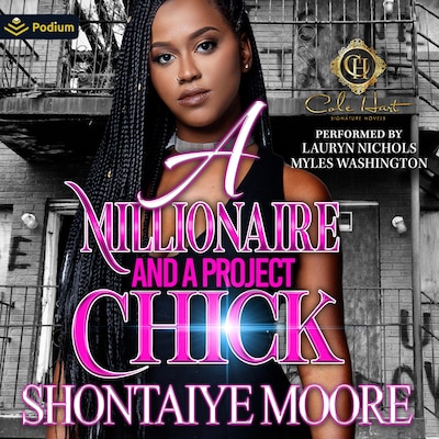 A Millionaire and a Project Chick – omslag til lydbogen af Shontaiye Moore