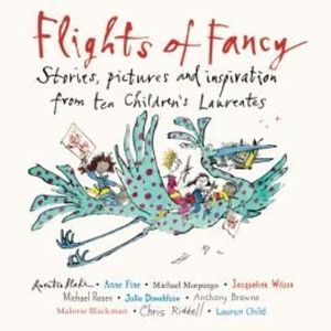 Flights of Fancy – okładka audiobooka, autor Anne Fine, Anthony Browne, Chris Riddell, Jacqueline Wilson, Julia Donaldson, Lauren Child, Malorie Blackman, Michael Rosen, Quentin Blake, Sir Michael Morpurgo