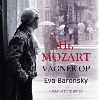 Hr. Mozart vågner op – omslag til lydbogen af Eva Baronsky