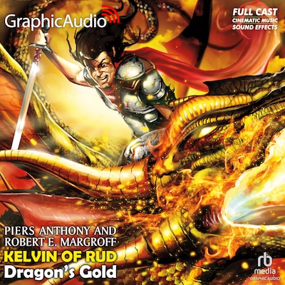 Dragon's Gold [Dramatized Adaptation] – omslag til lydbogen af Piers Anthony, Robert E. Margroff