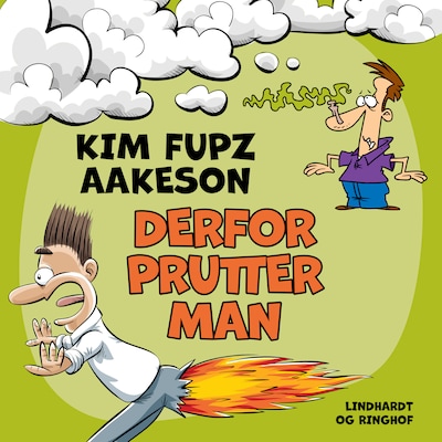 Derfor prutter man – omslag til lydbogen af Kim Fupz Aakeson