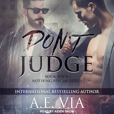 Don't Judge – omslag til lydbogen af A.E. Via