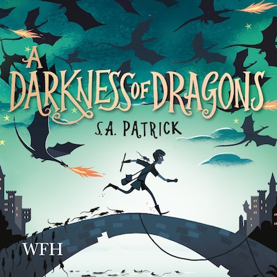A Darkness of Dragons – omslag til lydbogen af S.A. Patrick