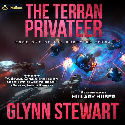 The Terran Privateer – omslag til lydbogen af Glynn Stewart