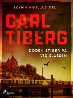 Döden stiger på vid Slussen – omslag till ljudboken av Carl Tiberg