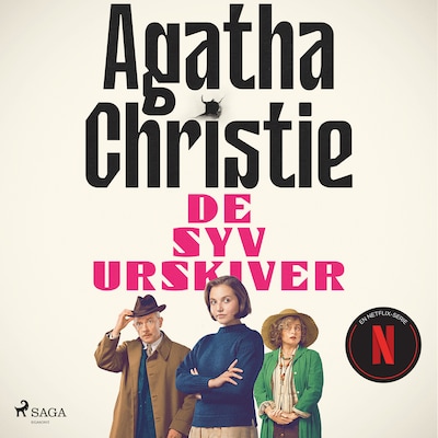 De syv urskiver – omslag til lydbogen af Agatha Christie