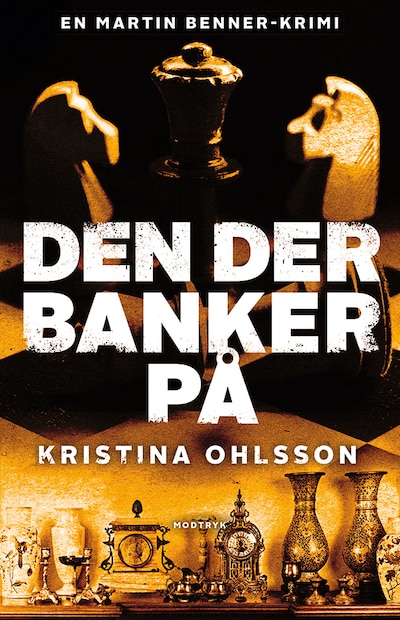 Den der banker på – omslag til lydbogen af Kristina Ohlsson