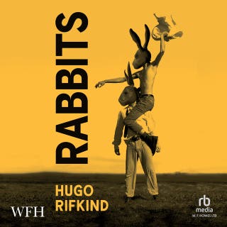 Rabbits – omslag till ljudboken av Hugo Rifkind