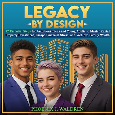 Legacy by Design – omslag til lydbogen af Phoenix J. Waldren