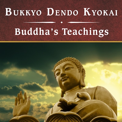 Buddha's Teachings – omslag til lydbogen af Bukkyo Dendo Kyokai