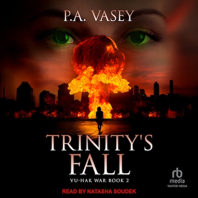 Trinity's Fall – omslag til lydbogen af P.A. Vasey