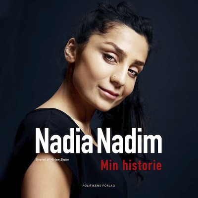 Nadia Nadim - Min historie – omslag til lydbogen af Nadia Nadim i samarbejde med Miriam Zesler