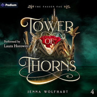 Tower of Thorns – omslag til lydbogen af Jenna Wolfhart