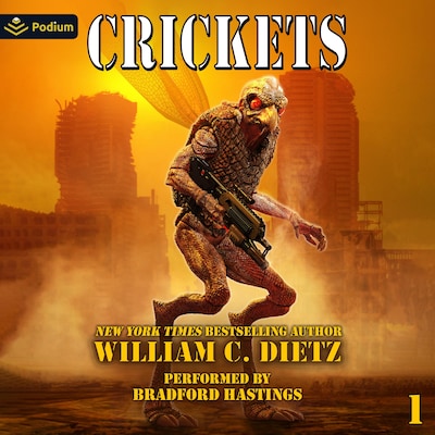 Crickets – omslag til lydbogen af William C. Dietz