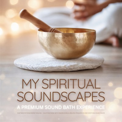 My Spiritual Soundscapes - A Premium Sound Bath Experience – omslag til lydbogen af Sound Healing Therapy Music, Eva Bloom