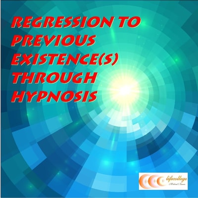Regression to previous existence(s) through hypnosis – omslag til lydbogen af Michael Bauer