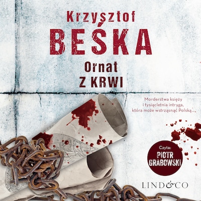 Ornat z krwi – okładka audiobooka, autor Krzysztof Beśka