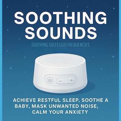 Soothing Sounds - Soothing Solfeggio Frequencies – Gentle Healing Sounds for Deep Sleep – omslag til lydbogen af Healing Harmonics – The Solfeggio Sleep Project