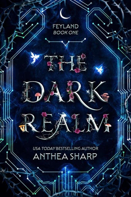 The Dark Realm: A Fantasy/Gamer Adventure – omslag til lydbogen af Anthea Sharp