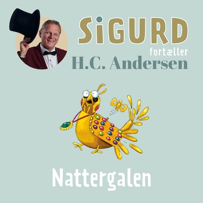 Sigurd fortæller om Nattergalen – omslag til lydbogen af Sigurd Barrett