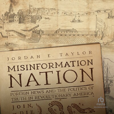 Misinformation Nation – omslag til lydbogen af Jordan E. Taylor