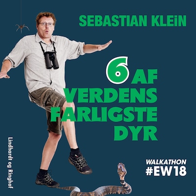 6 af verdens farligste dyr – omslag til lydbogen af Sebastian Klein