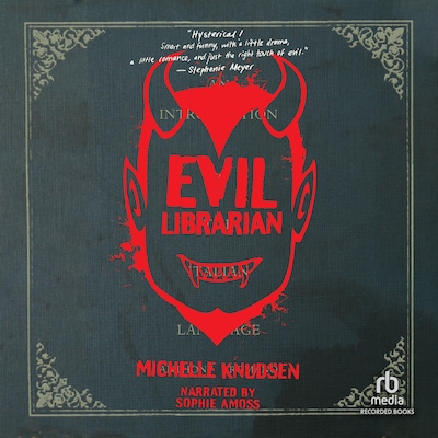Evil Librarian – omslag til lydbogen af Michelle Knudsen