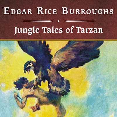 Jungle Tales of Tarzan, with eBook – omslag til lydbogen af Edgar Rice Burroughs