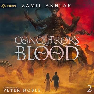 Conqueror's Blood – omslag til lydbogen af Zamil Akhtar