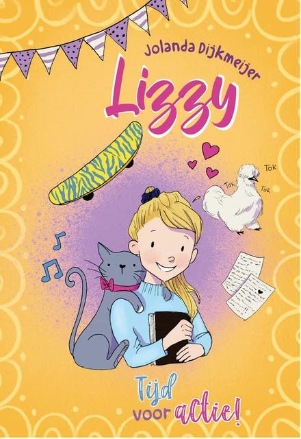 Lizzy - Tijd voor actie! – omslag van het luisterboek van Jolanda Dijkmeijer,Linda Heijnekamp
