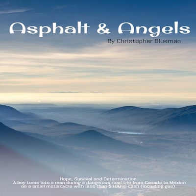 Asphalt & Angels: (20 Years Later) – omslag til lydbogen af Christopher Blueman