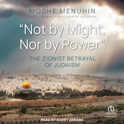 "Not by Might, Nor by Power" – omslag til lydbogen af Moshe Menuhin