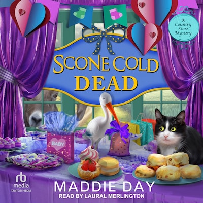 Scone Cold Dead – omslag til lydbogen af Maddie Day