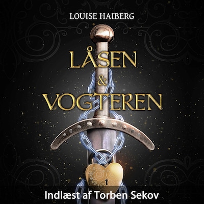 Låsen og Vogteren – omslag til lydbogen af Louise Haiberg