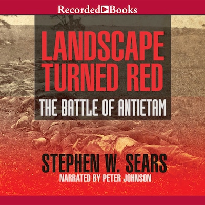 Landscape Turned Red – omslag til lydbogen af Stephen W. Sears