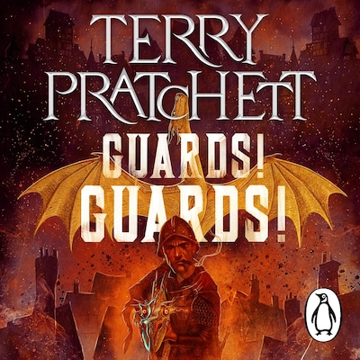Guards! Guards! – omslag til lydbogen af Terry Pratchett