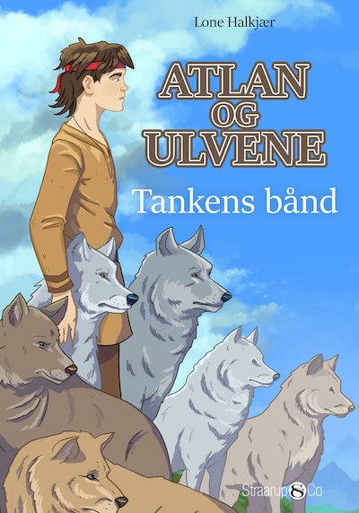 Atlan og ulvene - Tankens bånd – omslag til lydbogen af Lone Halkjær