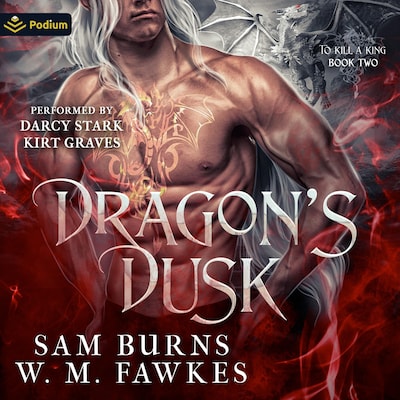Dragon's Dusk – omslag til lydbogen af Sam Burns, W.M. Fawkes