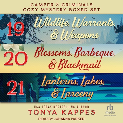 Camper and Criminals Cozy Mystery Boxed Set: Books 19-21 – omslag til lydbogen af Tonya Kappes