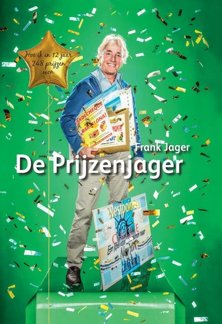 De Prijzenjager: Hoe ik in 12 jaar 248 prijzen won – omslag van het luisterboek van Frank Jager