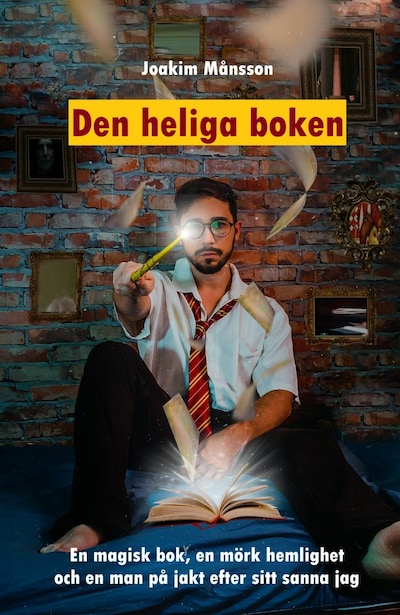 Den heliga boken – omslag till ljudboken av Joakim Månsson