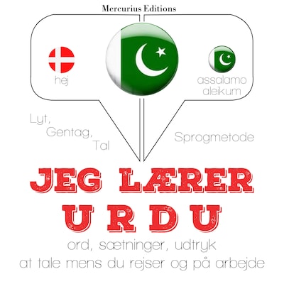 Jeg lærer Urdu – omslag til lydbogen af JM Gardner