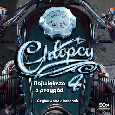 Chłopcy 4. Największa z przygód – okładka audiobooka, autor Jakub Ćwiek