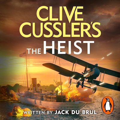 Clive Cussler’s The Heist – omslag til lydbogen af Jack du Brul