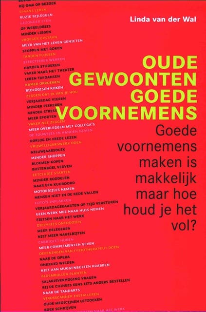 Oude gewoonten, goede voornemens – omslag van het luisterboek van Linda van der Wal