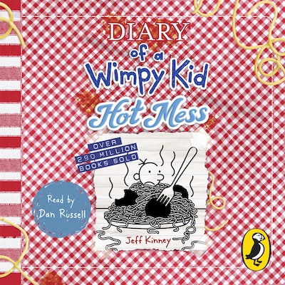 Diary of a Wimpy Kid: Hot Mess (Book 19) – omslag til lydbogen af Jeff Kinney
